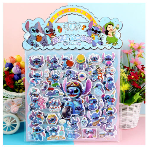 2025**KPOP Double-Layer 3D Bubble Stickers Hot Stamping Decorative Children's Gifts