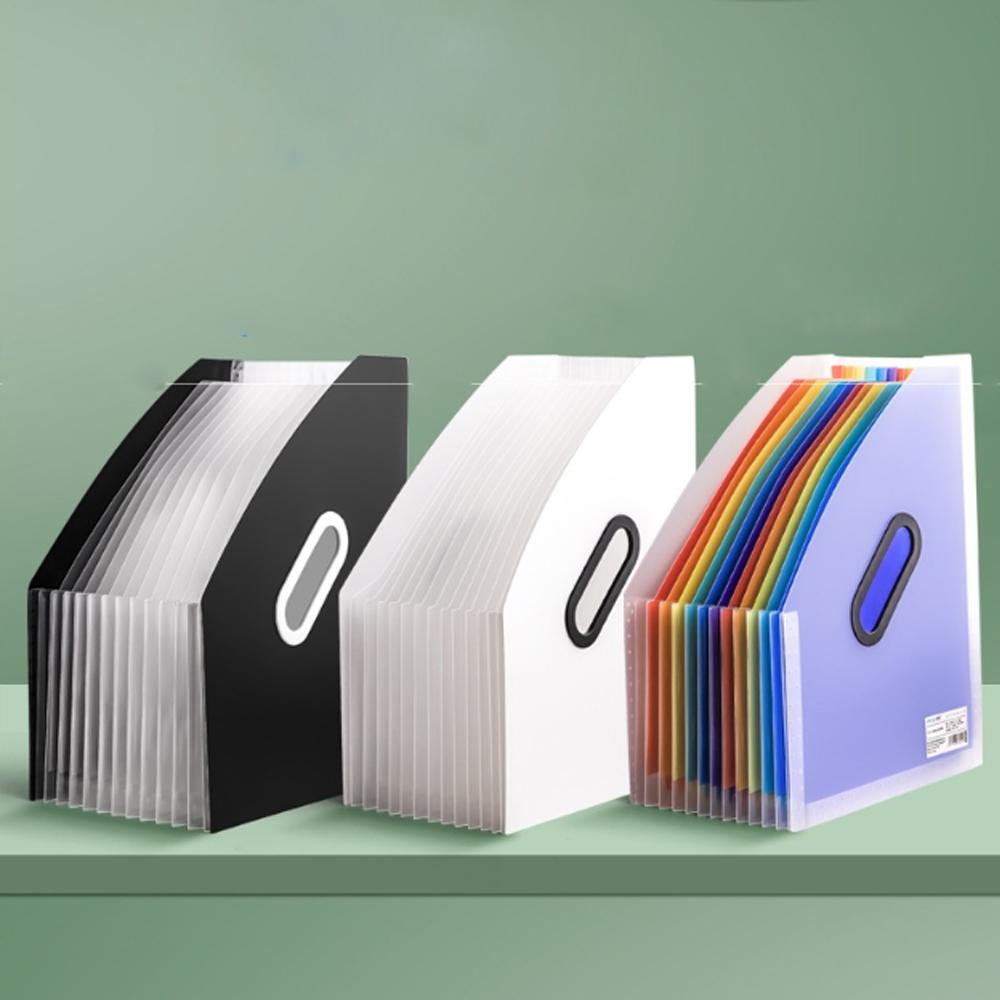 1pc Vertical Portable Folder, Expandable Organ Bag, Multi-layer Student Specific Paper Organizer, Office Files Available