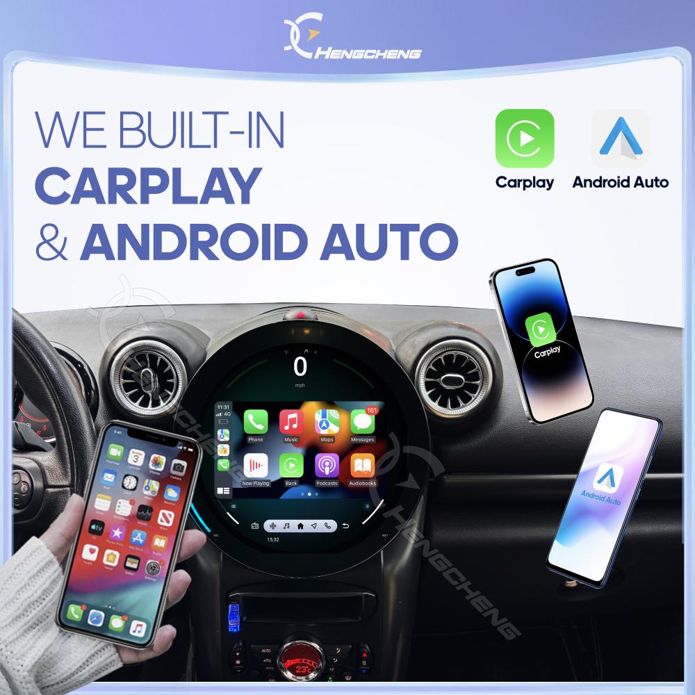 Android 15 For BMW Mini Cooper R56 R60 2006-2016 OLD TO NEW Auto Carplay Car GPS Navigation Stereo Multimedia Player 360 Tools