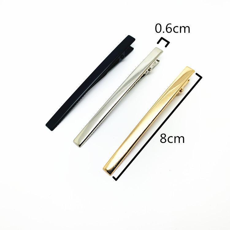 6cm-8cm Korean Style Thin Rectangular Duckbill Hair Clips