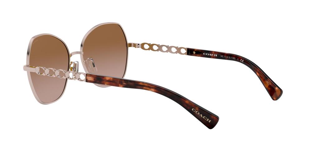 Sunglasses 0HC7112 SHINY ROSE GOLD 56 [Coach] Women's
