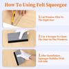 Felt Squeegee for Vinyl, 2 Pcs Squeegee Vinyl Wrap Tool Kit | Car Window Tint Plastic Scraper Wallpaper Smoothing Tools for Crafts Car Wrap Window