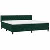 Maison Exclusive - Sommier à lattes de lit et matelas Vert foncé 200x200cm Velours