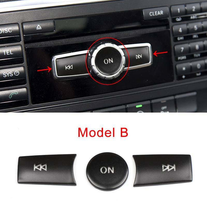 Car Accessories Center Console CD Panel Volume Switch Button Cover Sequ Sticker For Mercedes Benz GLA X156 CLA C117 2013-2017