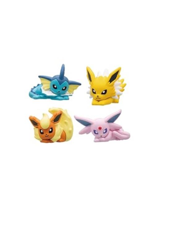BANDAI Bikkura Tamago Eevee Friends Figure Collection Bath Ball Bathing Agent Set 5