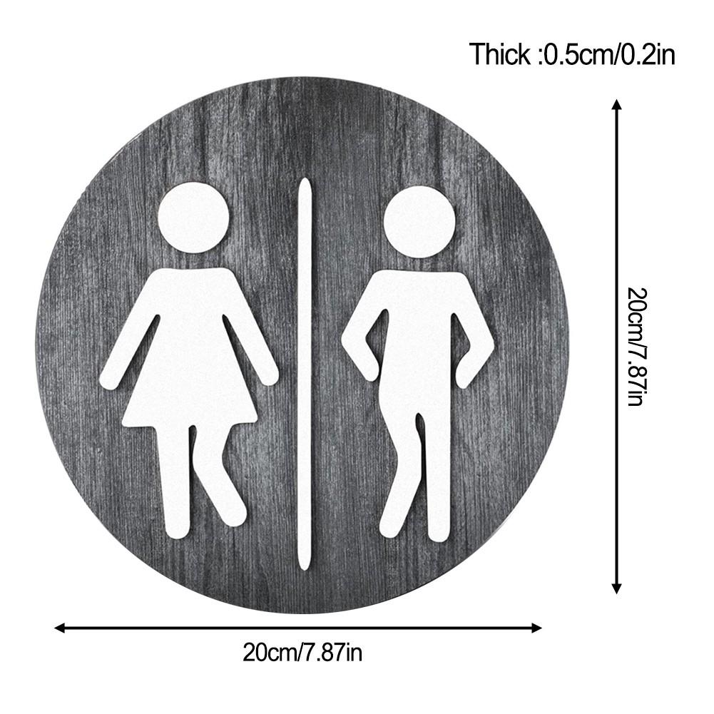 Bathroom Wooden Sign Bathroom Creative Toilet Wall Sign Door Decoration
