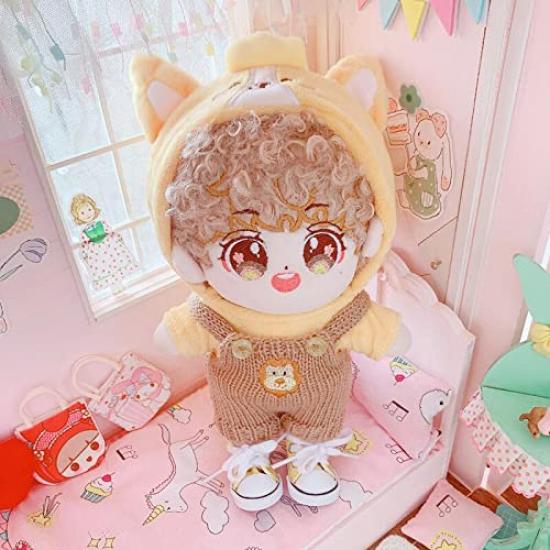 Niannyyhouse 20cm Puppenschuhe für Plüschtiere, 3-teiliges Baumwoll-Puppenschuh-Set, Leinenschuhe, Babypuppenschuhe, Ca.. 5,5 cm lang, Verkleidung (s-2)