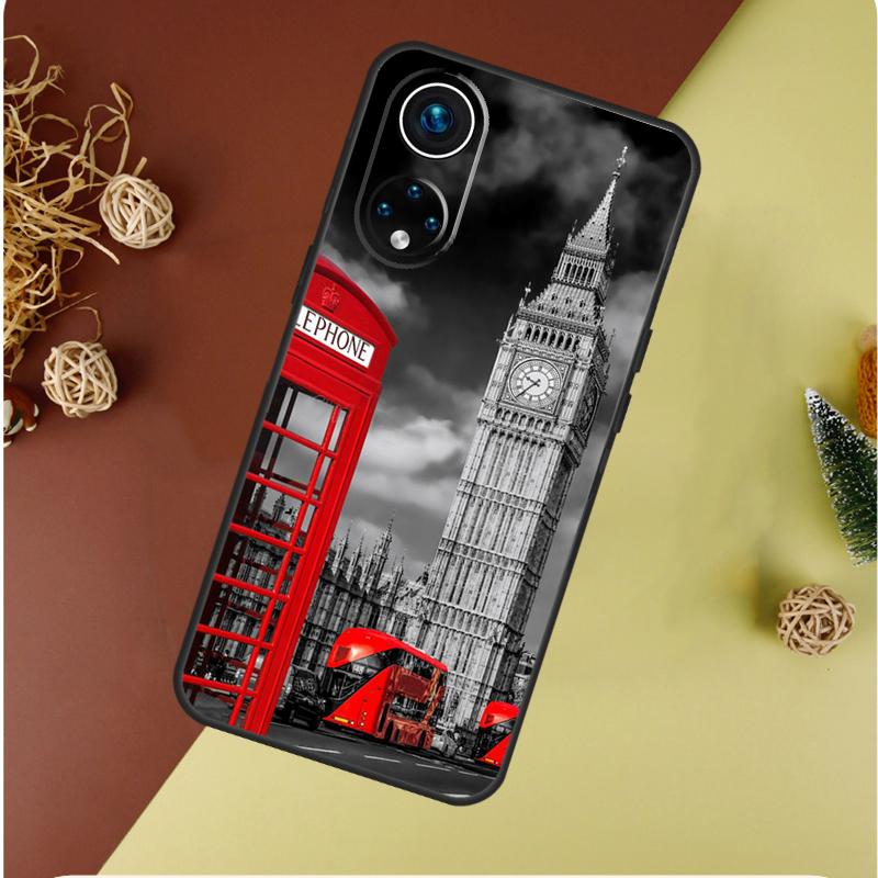 London Bus England Big Ben Case For Honor Magic 7 5 6 Pro Honor 200 Pro 50 70 90 Lite X9b X9a X8b X8a X8 X9 X9c Cover