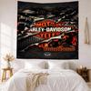 Harleydavidson Motorcycles Custom Your Name Wall Decor Tapestry Art For Pet Memorial Birthdaywedding Party Backdrop Family Gift