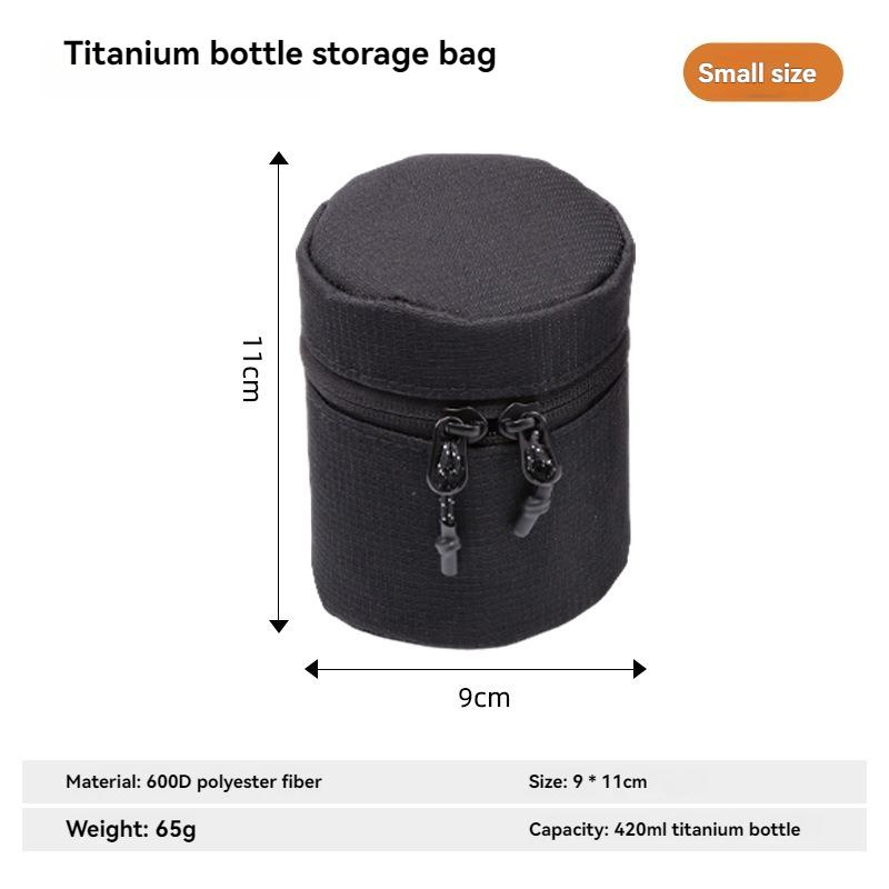 

SUNDICK Outdoor Titanium Cup Storage Bag, Gas Canister Storage Bag Beer Glass Storage Box Cup Sleeve