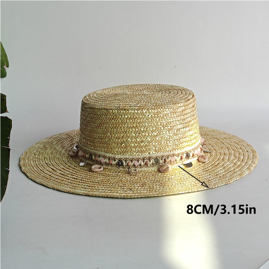 Cappello Estivo in Paglia Naturale Jazz Oversize Cappello Parasole Estivo Cappello da Sole per Uomo e Donna Cappello da Pesca