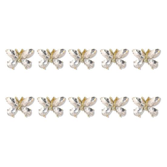 

Yousheng 10 шт. сверкающие стразы для ногтей подвески трехмерный бант сплав DIY аксессуары для красивых ногтей G