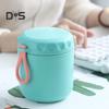 Recipient termic pentru supă pentru copii 401-500ml Recipient pentru alimente din oțel inoxidabil izolat Etanș Gură largă Pahar de prânz cu vid cu mâner pentru alimente calde reci