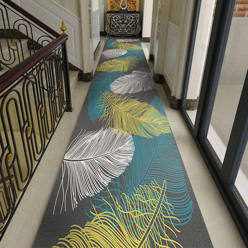 Alfombra de pasillo para el hogar, alfombra larga antideslizante para pasillo de Hotel, dormitorio, sala de estar, puerta de entrada