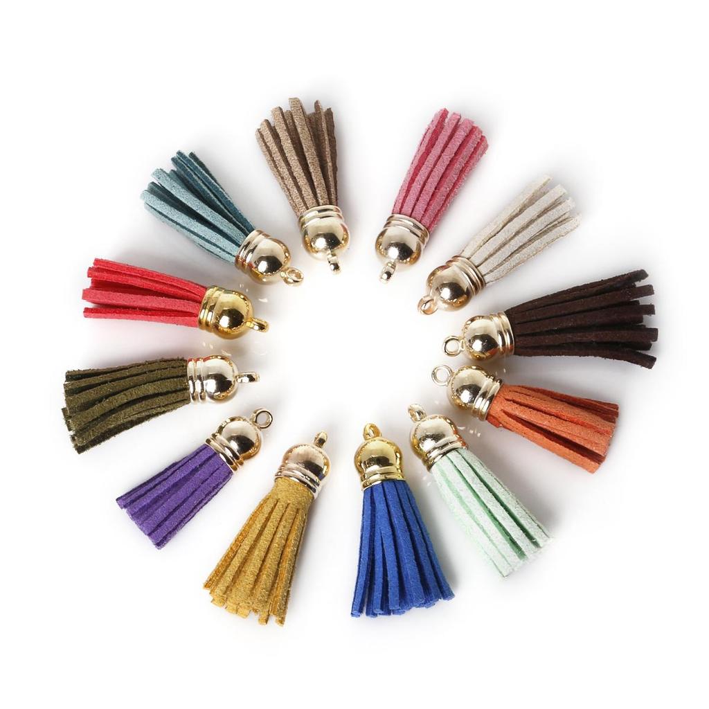 10Pcs Polyester Silk Tassel Hanging Spike Tassel for DIY Jewelry Making Findings Craft Making