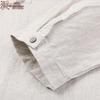 Men's Casual Chinese Style Linen 3/4 Sleeve T-Shirt
