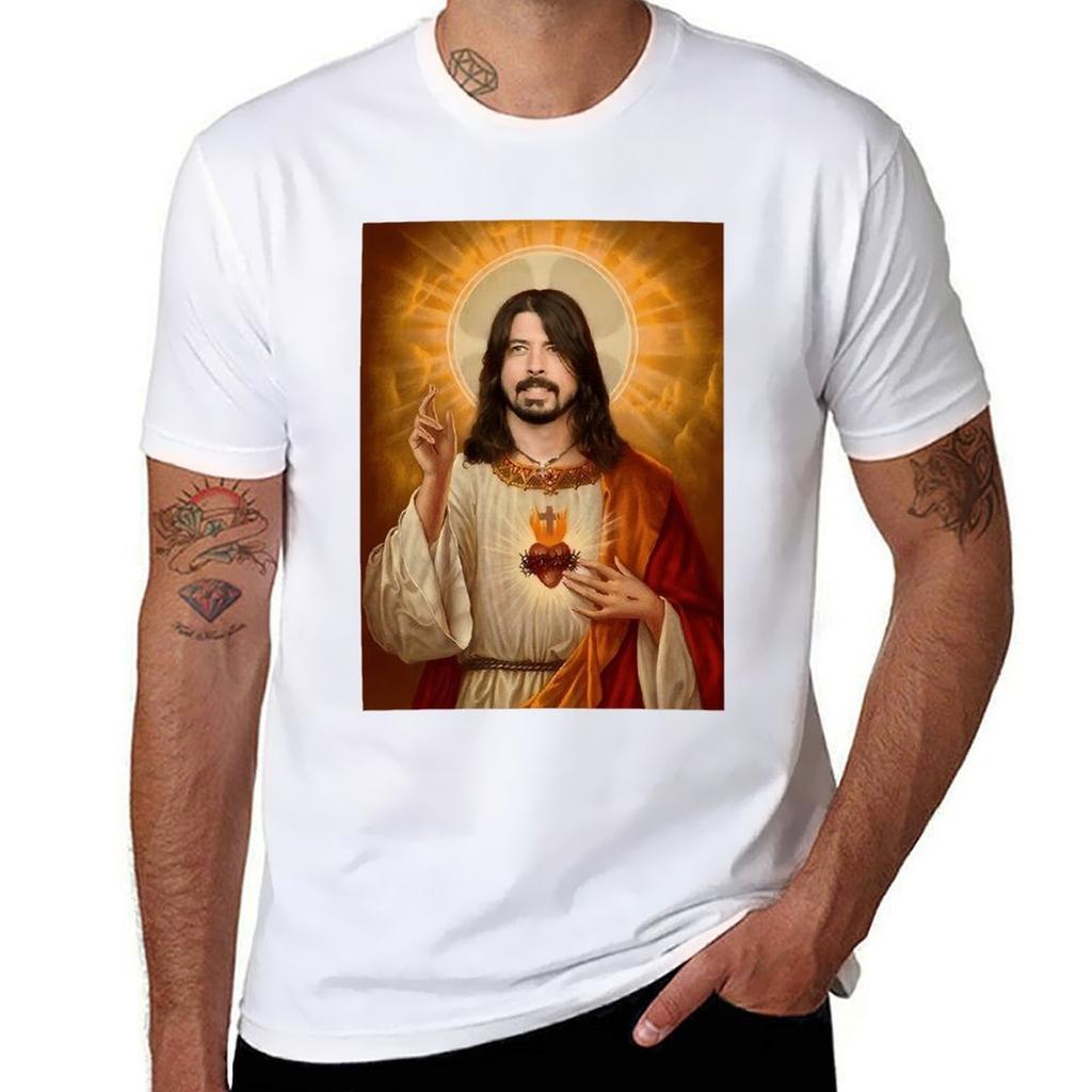 Dave Grohl Jesus TShirt Dry Fit Athletic Short Sleeve Shirt