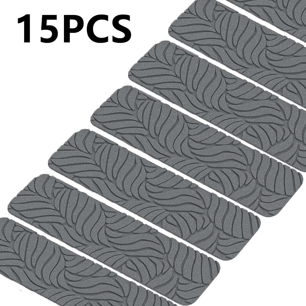 

Non-Slip Stair Treads Carpet Mat Washable Self-Adhesive Stair Pad Home Hospital Indoor Use Safety Resistant Mute Floor Mats Pad сірий колір