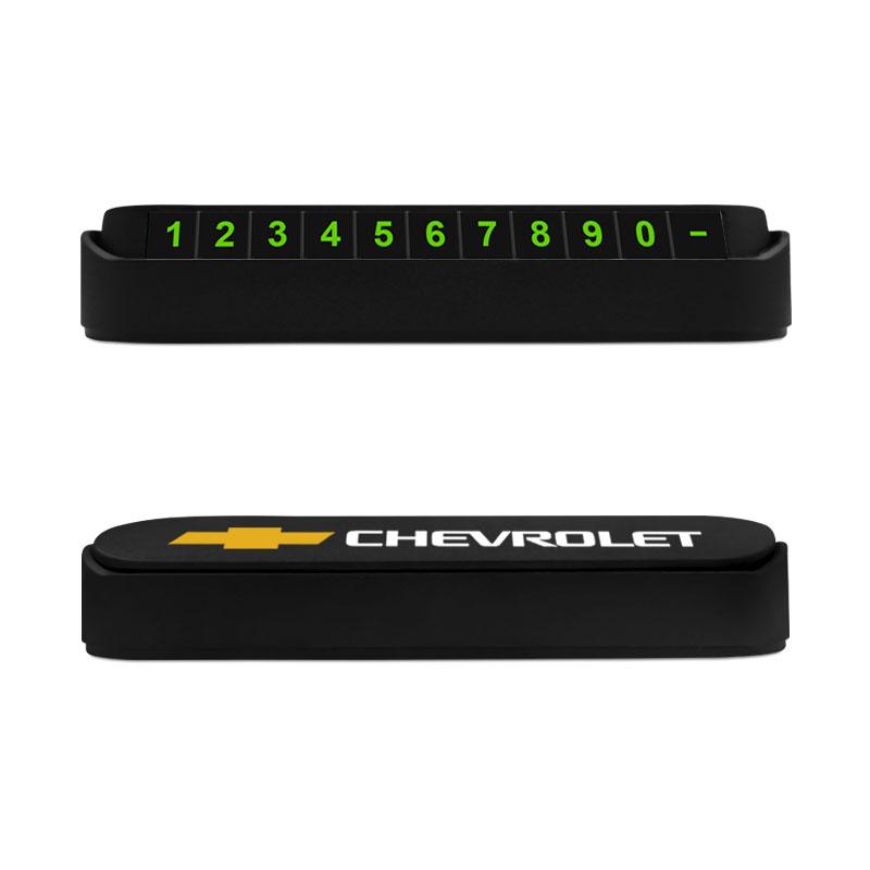 1 Stuks Auto Tijdelijke Parkeerkaart Plaat Badge Auto Styling voor Chevrolet Cruze Trax Lova Malibu Aveo Camaro Epica Lova Sail Spark