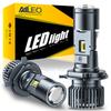 AILEO H4 LED Headlight Converter Kit Solves Light Scattering LED Headlight with Projector for Car Motorcycle 110W 6500K 20000 Lumens