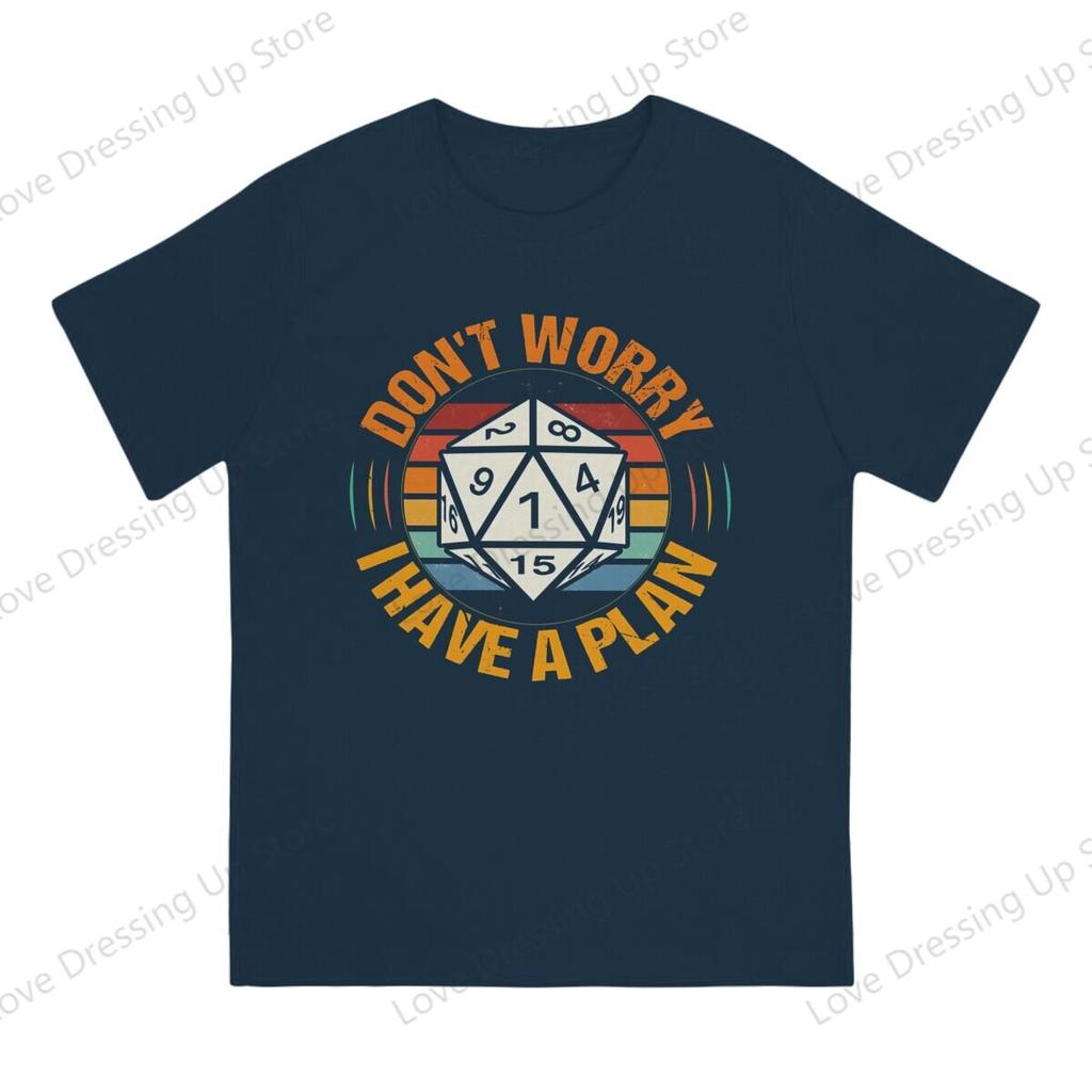 100 Cotton Tshirt  Unisexs Tshirt Dont Worry I Have A Plan Summer Sweat Absorption Casual Short Sleeves S6xl