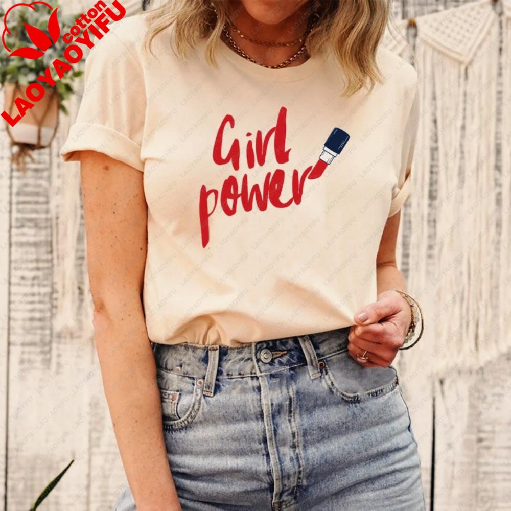 Girl Power March 8 Shirt International Unisexs Day Gift TShirt Strong Unisex Streetwear Feminist Clothing Daily Life Casual Tops