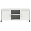Vidaxl Szafka Rtv, Biała, 100,5X39X43,5 Cm, Stal