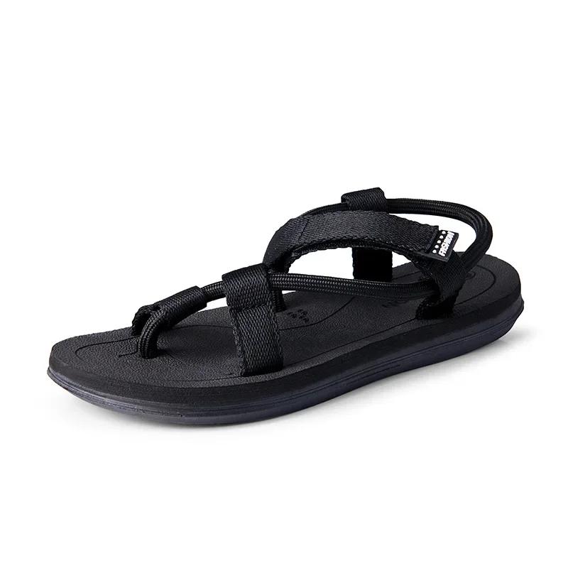 Fashion Summer Fashion Men SandalsRoman Outdoor  Beach Comfortable Shoes Flip Flops Slip on Flats Opened Toe Sports Slippers 2025