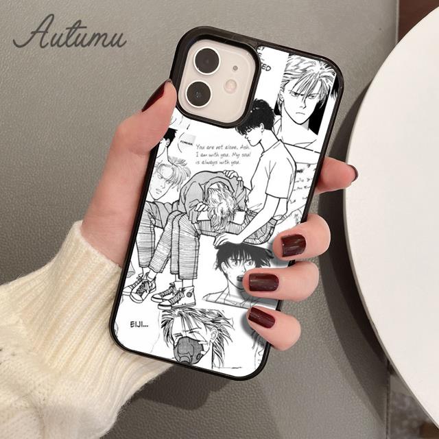 Banana Fish Phone Case for iPhone 11 12 13 14 Pro Max Mini X XR XS SE 2020 5 6S 7 8 Plus Samsung Galaxy S21 S22 Cover Shell