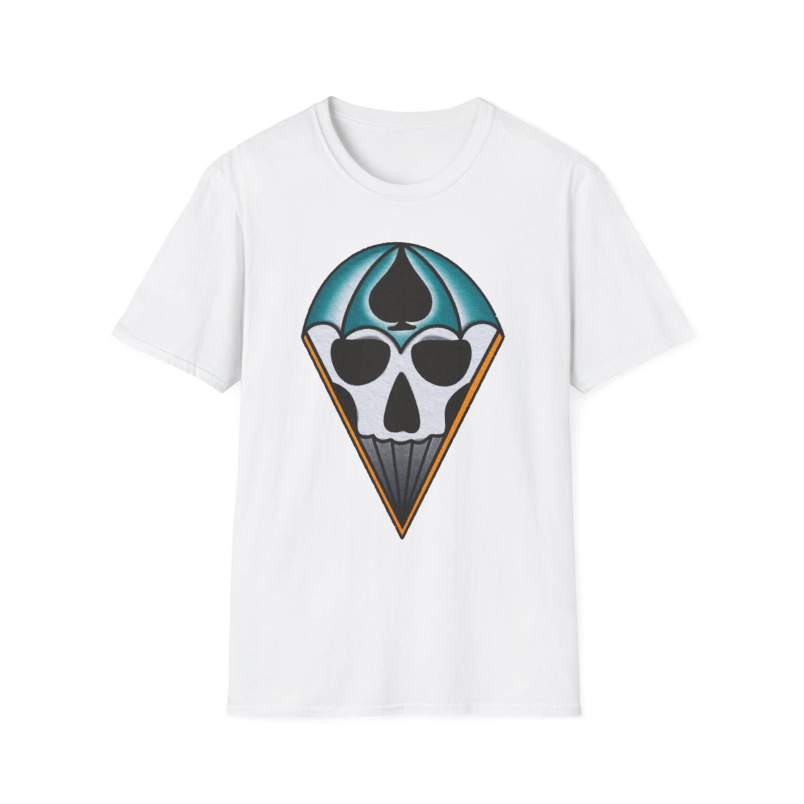 Traditional Tattoo Airborne Army Military Style Skull T-Shirt Vintage American S разноцветный