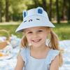 Children Sun Hat, Adjustable Elastic Headband Summer Hat, Breathable Hollow-Top Design Kids Hat, Foldable Bunny Ears Cartoon Print Outdoor Hat
