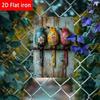 Vintage Birds Metal Wall Art 8x12 Inch Rustic Tin Sign Farmhouse Decor Garden Bar Patio