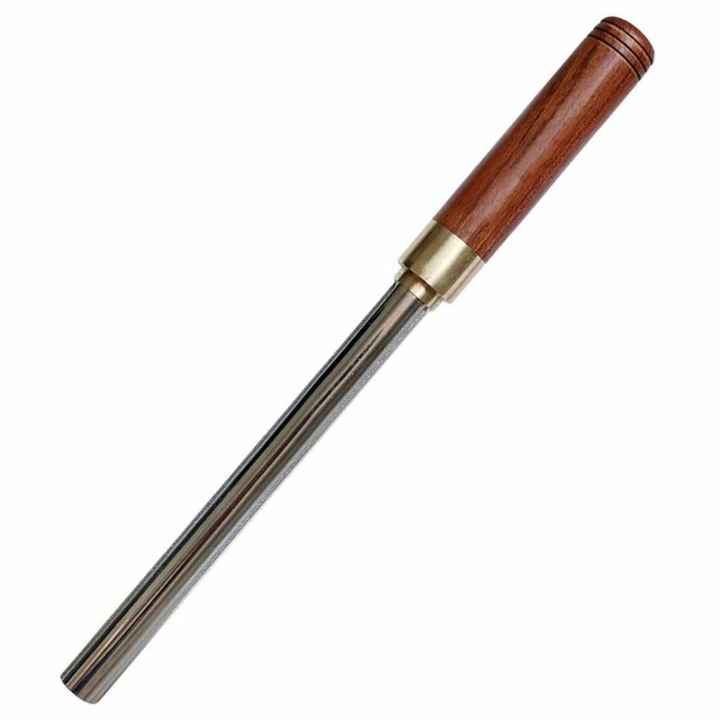 Guitar Fret Crowning Tool Fret File Dressing with Narrow/Medium/Wide 3 Edges Guitar Repairing & Luthier Tool Wood Handle