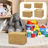 A Practical And Spacious Wicker Basket for Storing Various Items. Ideal The Kitchen Counter,