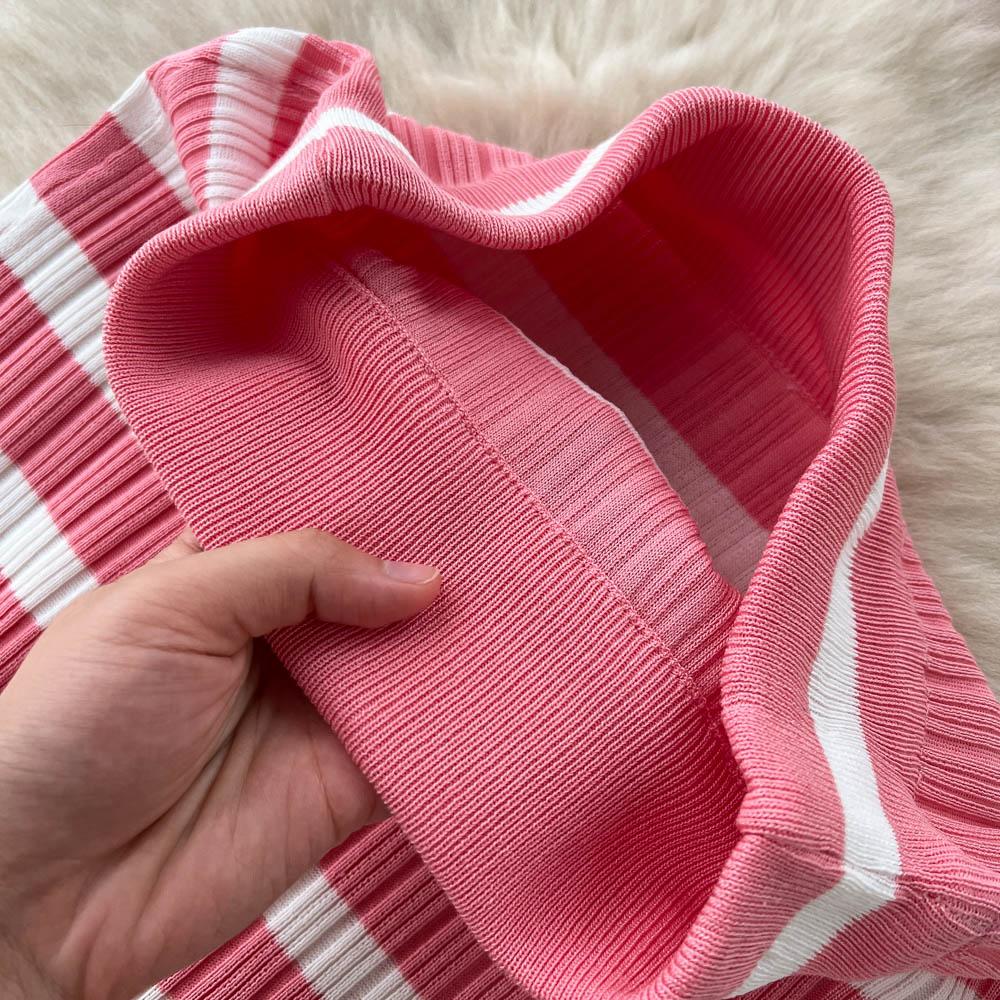 Top Small Camisole Two-Piece Suit Women's Summer Mid-Length High-Waist Knitted Skirt