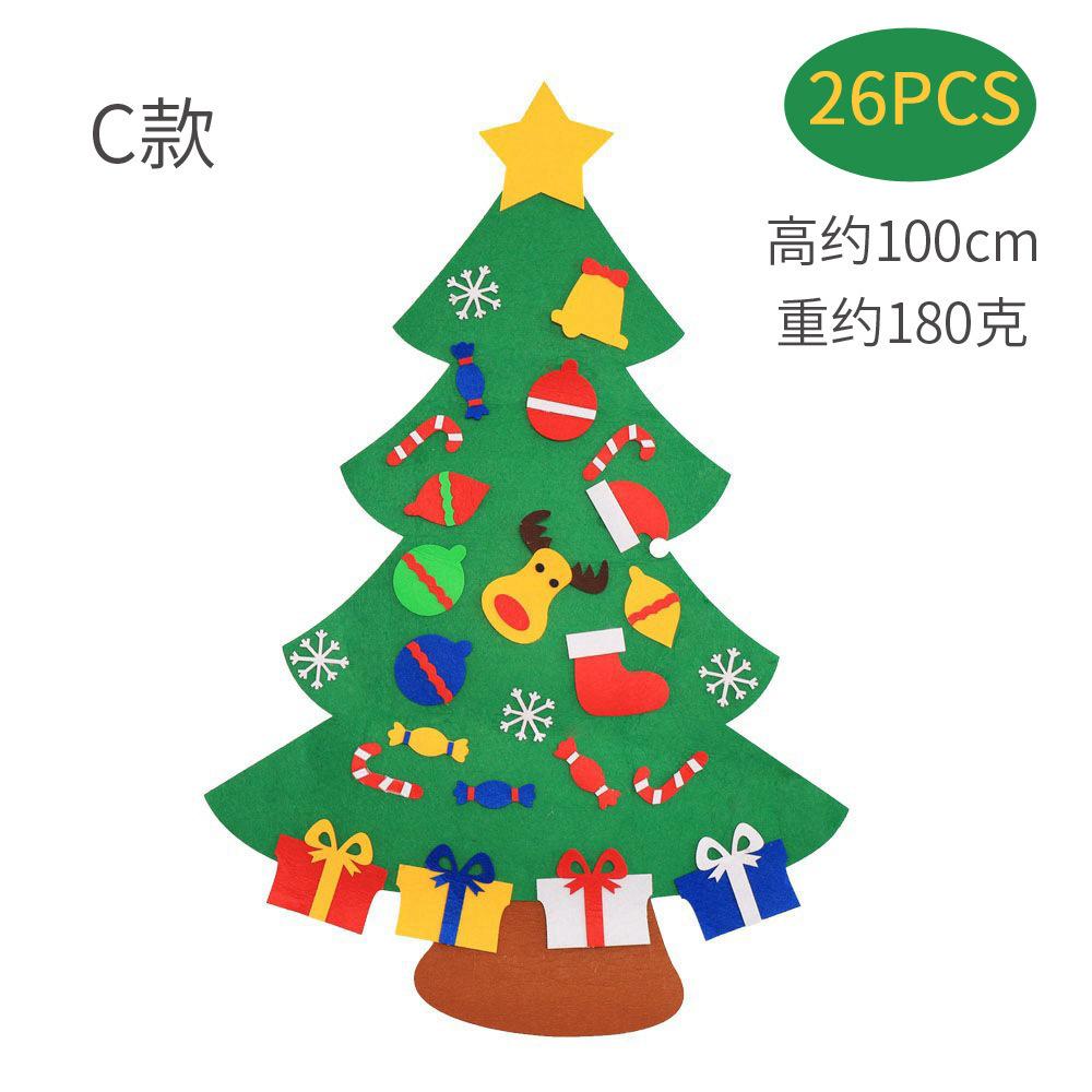 

Three-Dimensional Felt Christmas Tree Spot, Christmas Party Decoration Diy Non-Woven Pendant Set Type C felt Christmas tree