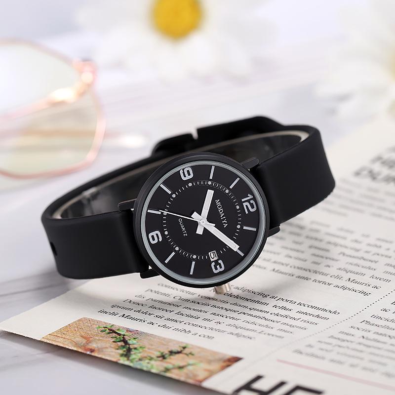 Hochwertige Jelly Leuchtende Uhr Studentin Einfach Und Modisch Silikon Kinder Mittelschule Quarz Uhr