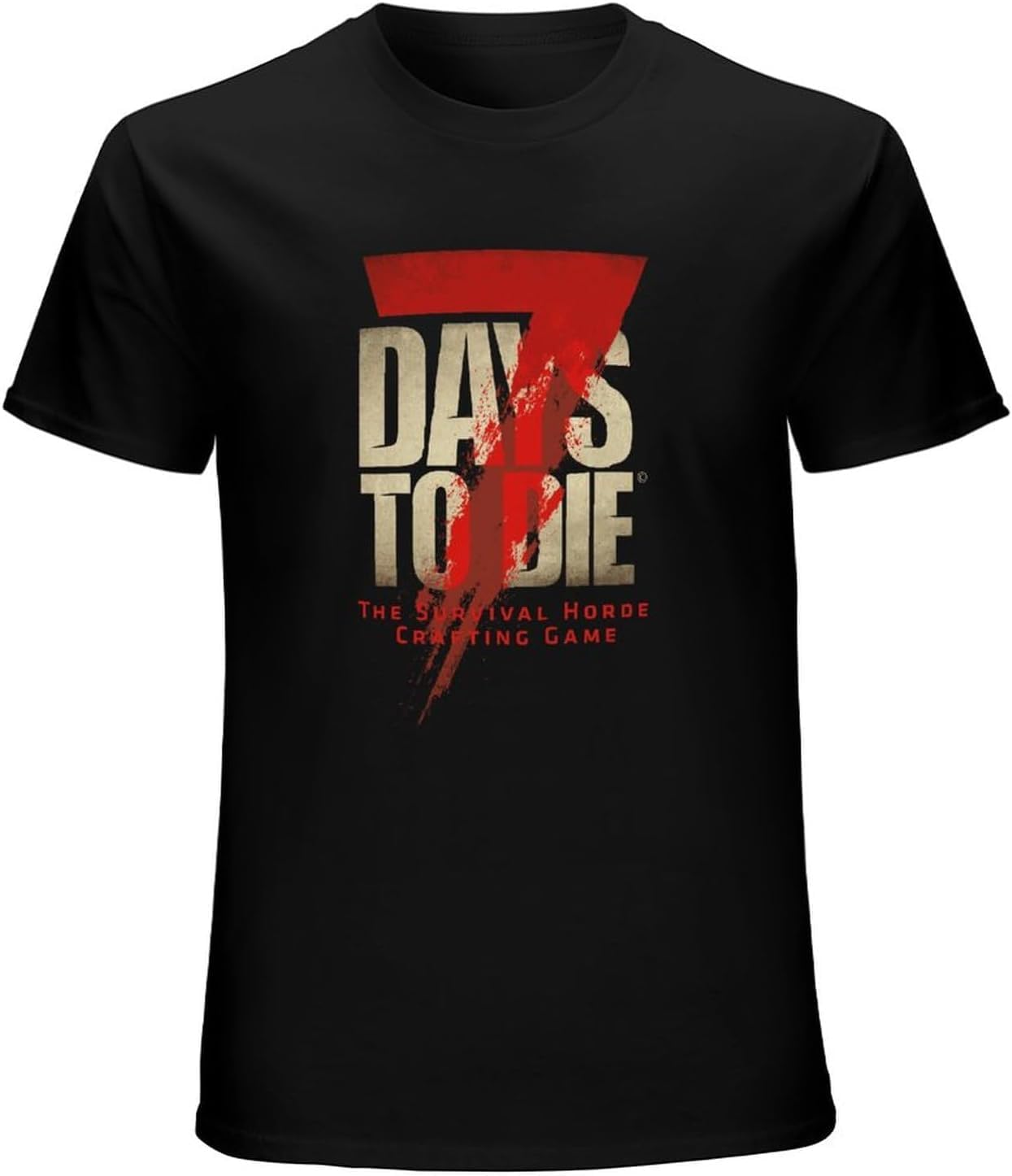 7 Days to Die T-Shirt Cotton Men Summer Fashion Black Tee L чёрный