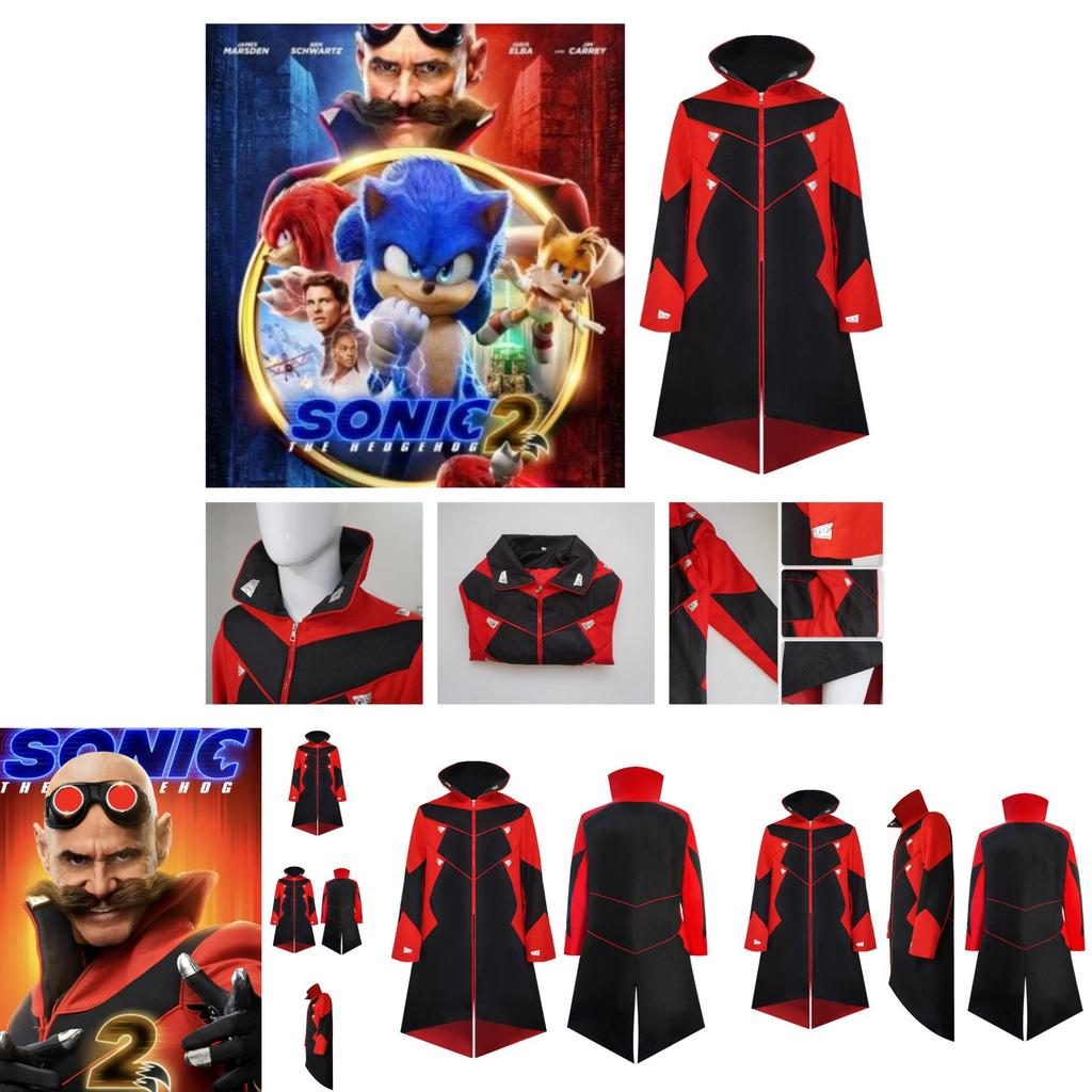 Sonic The Hedgehog Dr Egguman Costume For Halloween Cosplay