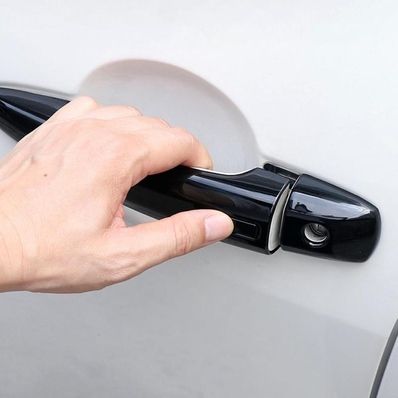 For Nissan Pathfinder -2025 Altima -2024 Glossy Black Exterior Side Door Handles Cover Trim ABS Car