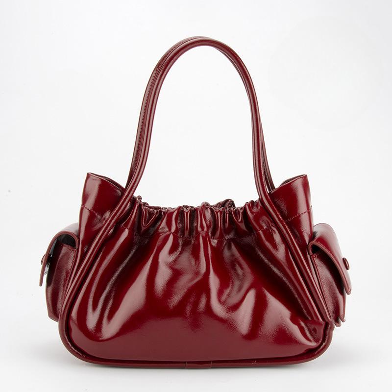 

Стильная сумка через плечо с плиссировкой в виде облаков и нишевым дизайном, женская ручная сумка в гонконгском стиле