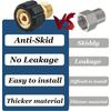 Efficient Brass Pressure Washer Hose Coupling - M22 Male14mm To Female15mm Screw Nipple 4500PSI