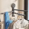 No Need To Drill Towel Rack Suction Cup Bath Towel Rack Quality Rotating Towel Hanger  Kitchen