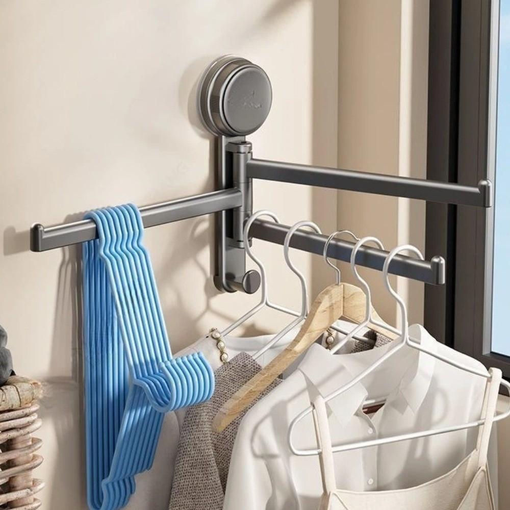 No Need To Drill Towel Rack Suction Cup Bath Towel Rack Quality Rotating Towel Hanger  Kitchen