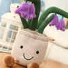 Potted Plush Decoration Cute Plants Plush Toy Skin Friendly Stuffed Ornament for Desktop Car Office