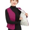 2025 Women's Autumn/Winter V-Neck Down Cotton Vest: Plus Velvet, Thick, Warm, Sleeveless, Slim Fit, Versatile.
