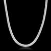 Silberne Schlangenkette Halskette Edel Für Damen Herren Designerschmuck