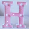 Pink LED Letter Light for Celebrations and Proposals