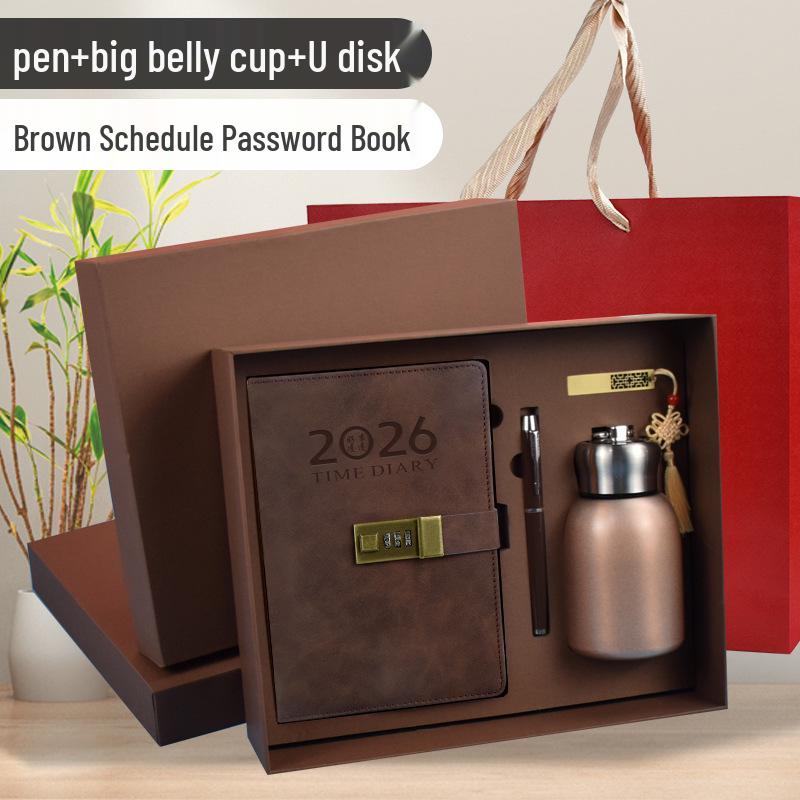 2026 Daily Diary and Password Keeper - Custom Logo, Thick Pages for Effective Time Management