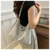 Women's Faux Leather Bucket Bag, Double Strap Butterfly Texture Shoulder Crossbody Purse, Soft Handbag with Phone Pocket